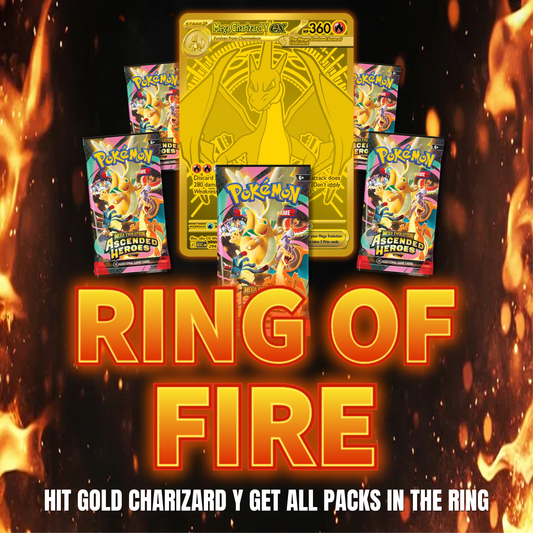 RING OF FIRE ASCENDED HEROES GOLD MUR CHARIZARD CHASE