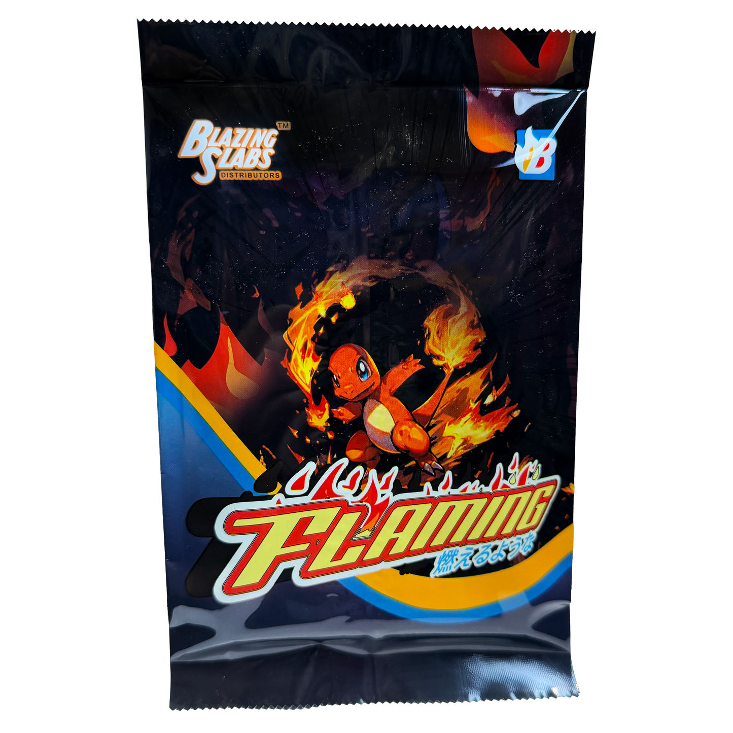 Flaming Slab Box - 1 English or Japanese PSA/Beckett/CGC Graded Card