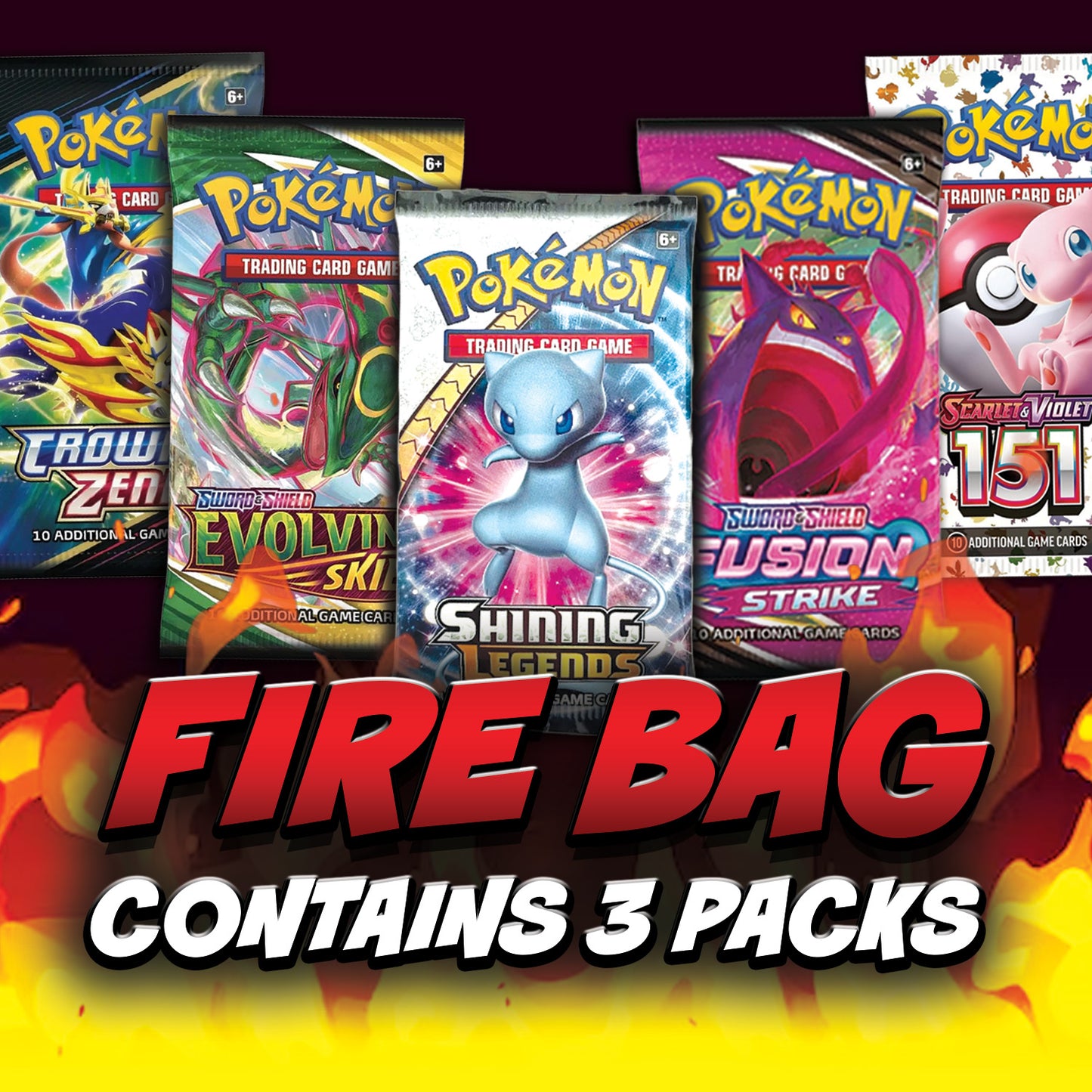 BLAZING CARDS - FIRE BAG